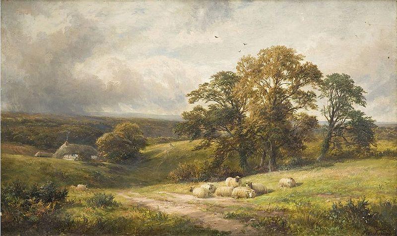 George Turner A quiet scene in Derbyshire oil painting picture